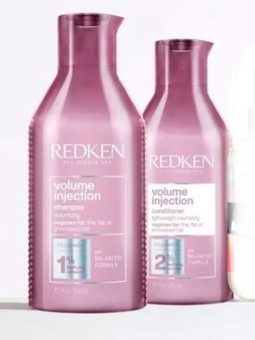 Redken Volume Injection Shampoo & Conditioner Set (2 Full Size Bottles)